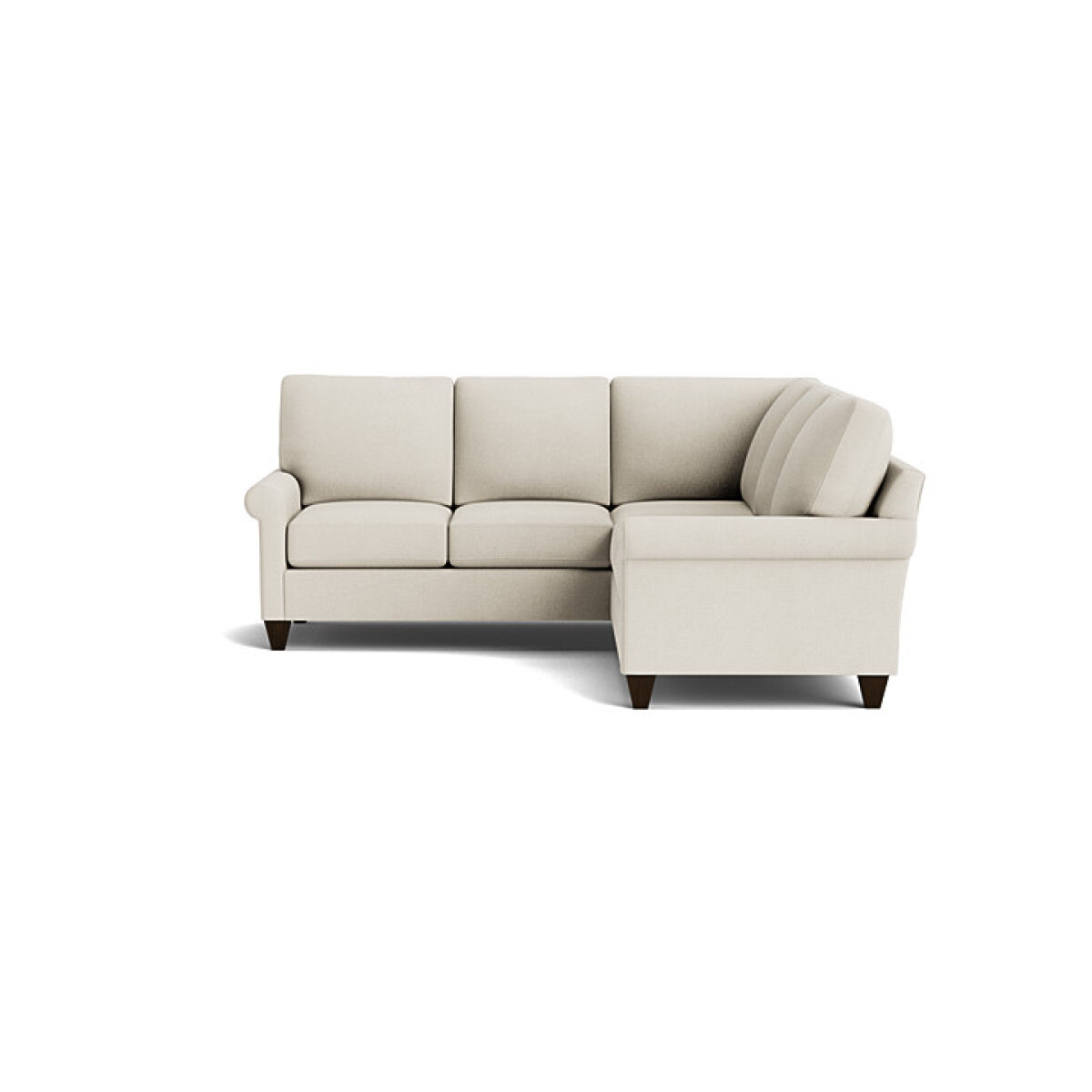c41d53a1d942e3d150395d689b4024fd True Custom™ True Custom® Roll Arm L-Shaped Sectional - Image 1