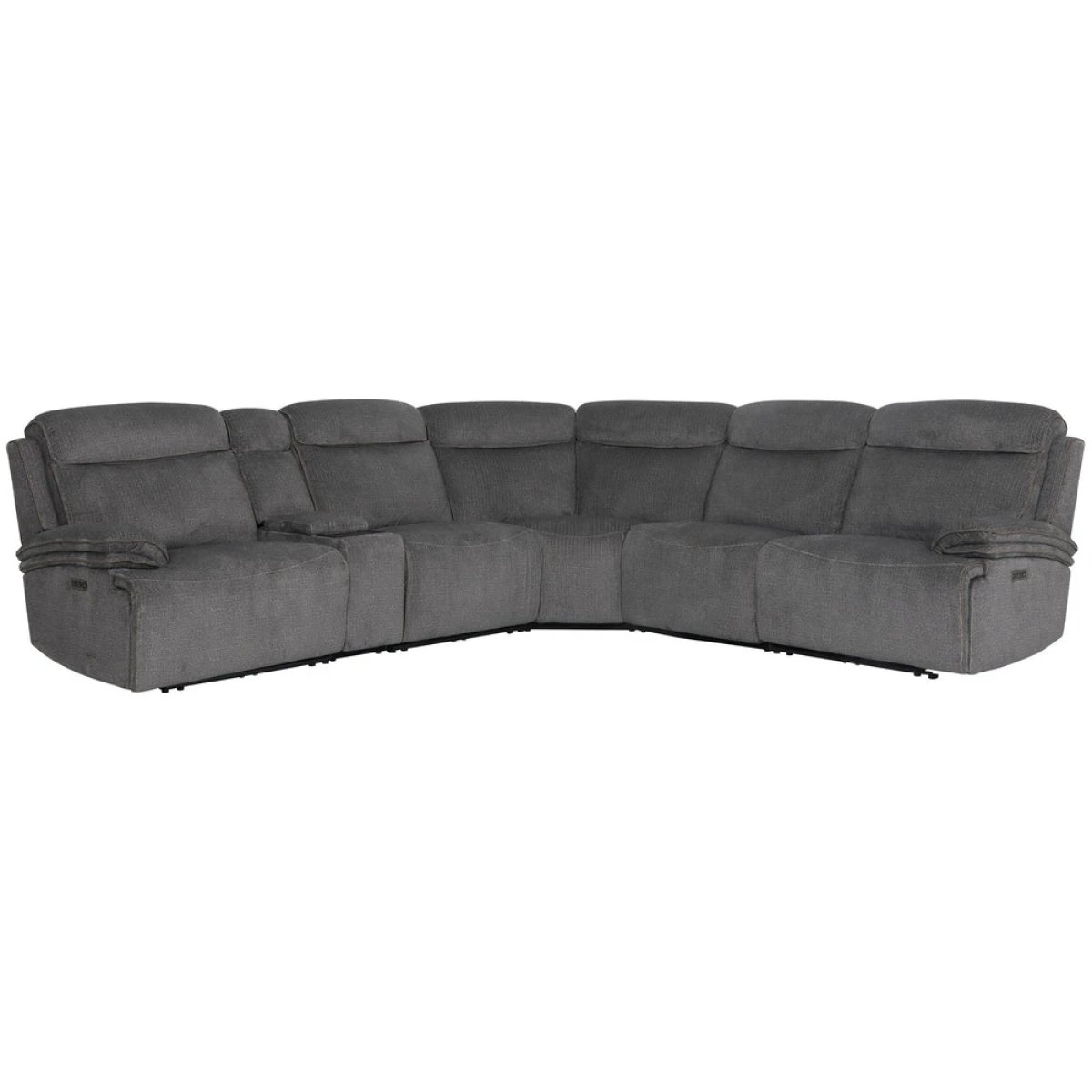 c9d8eb3d5b0a6a09a5835483ea1507a9 Alpine - Airy Midnight 6pc Zero Gravity Modular Power Reclining Sectional - Image 1