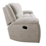 Buster - Opal Taupe Manual Dual Reclining Sofa - Image 5