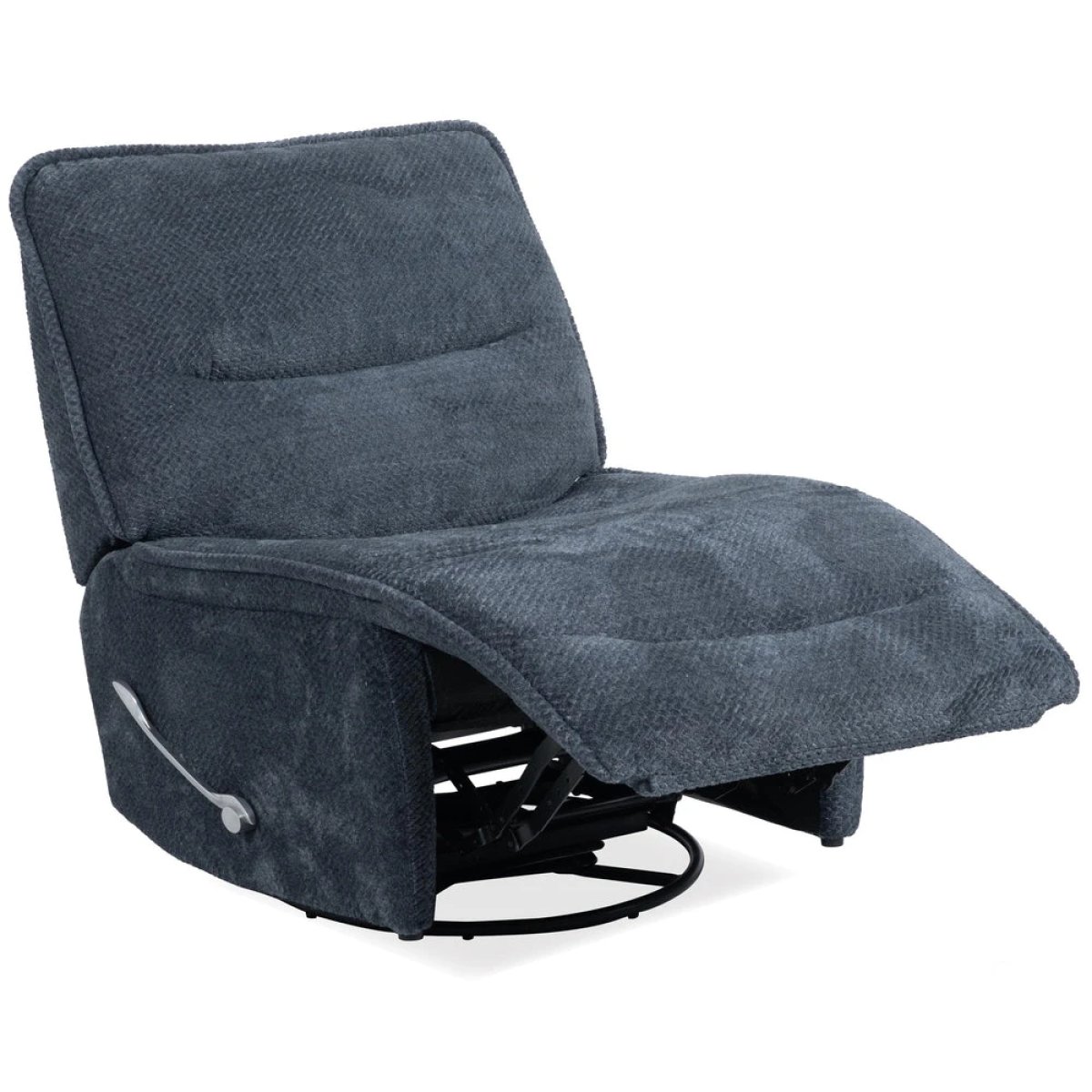 d9759ad3cabaf00244b82e6d4ccba6dc Leo - Midnight Blue Manual Armless Glider Recliner - Image 1
