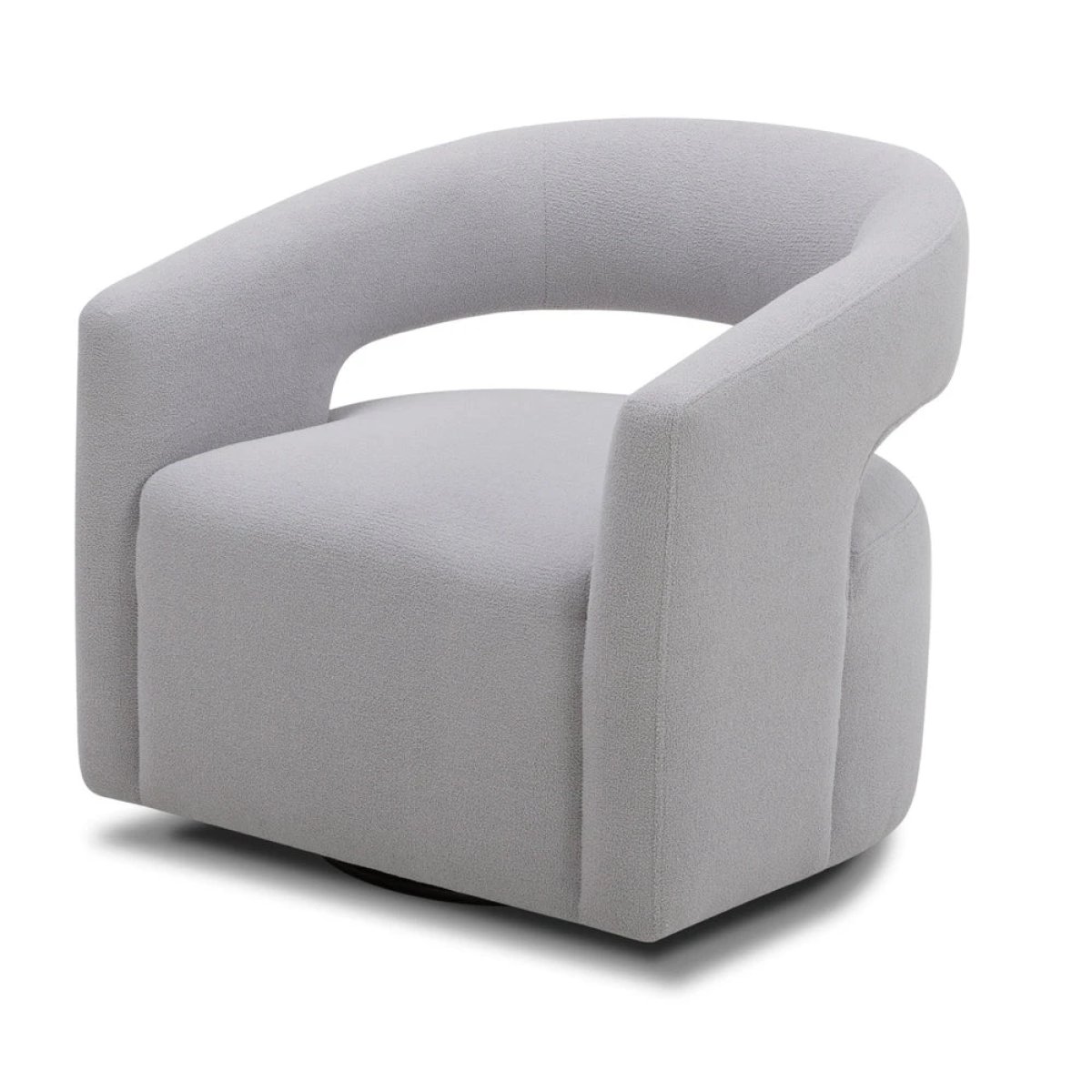 da44f32cfdb3cbf0ad201dd2e9c4dcec Orbit - Dame Dove Open Back Accent Swivel Chair - Image 1