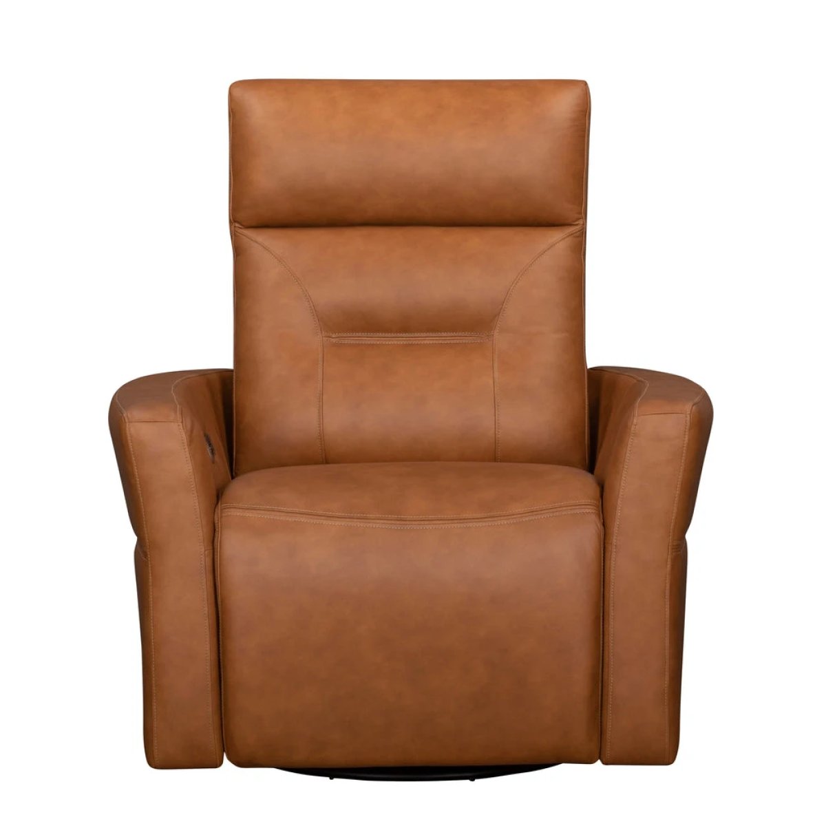 e0b77810d4a569cce79253542f7bc013 Remmington - Vintage Caramel Power Swivel Glider Recliner - Image 1
