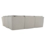 Serena Slipcovered Ottoman - Image 6