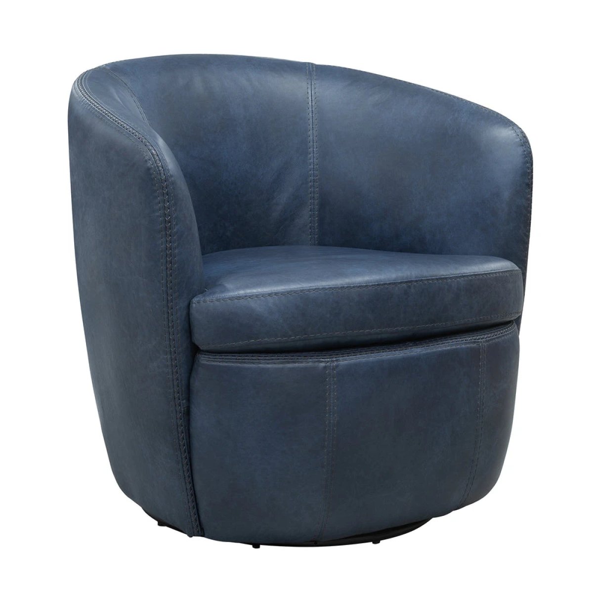 ebcfbc927f09e58b01cde422f2b78153 Barolo - Vintage Navy Swivel Club Chair - Image 1
