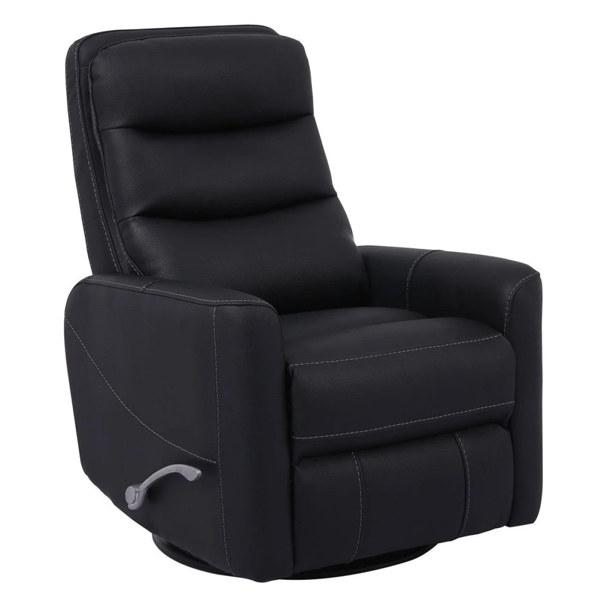 ee3be0e02c7089c8d1667c11858701c4 Hercules - Black Manual Swivel Glider Recliner - Image 1