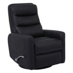 Hercules - Black Manual Swivel Glider Recliner - Image 9