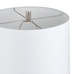 28"H SILVER METAL & ACRYLIC TABLE LAMP, 2PK/4.43' - Image 5