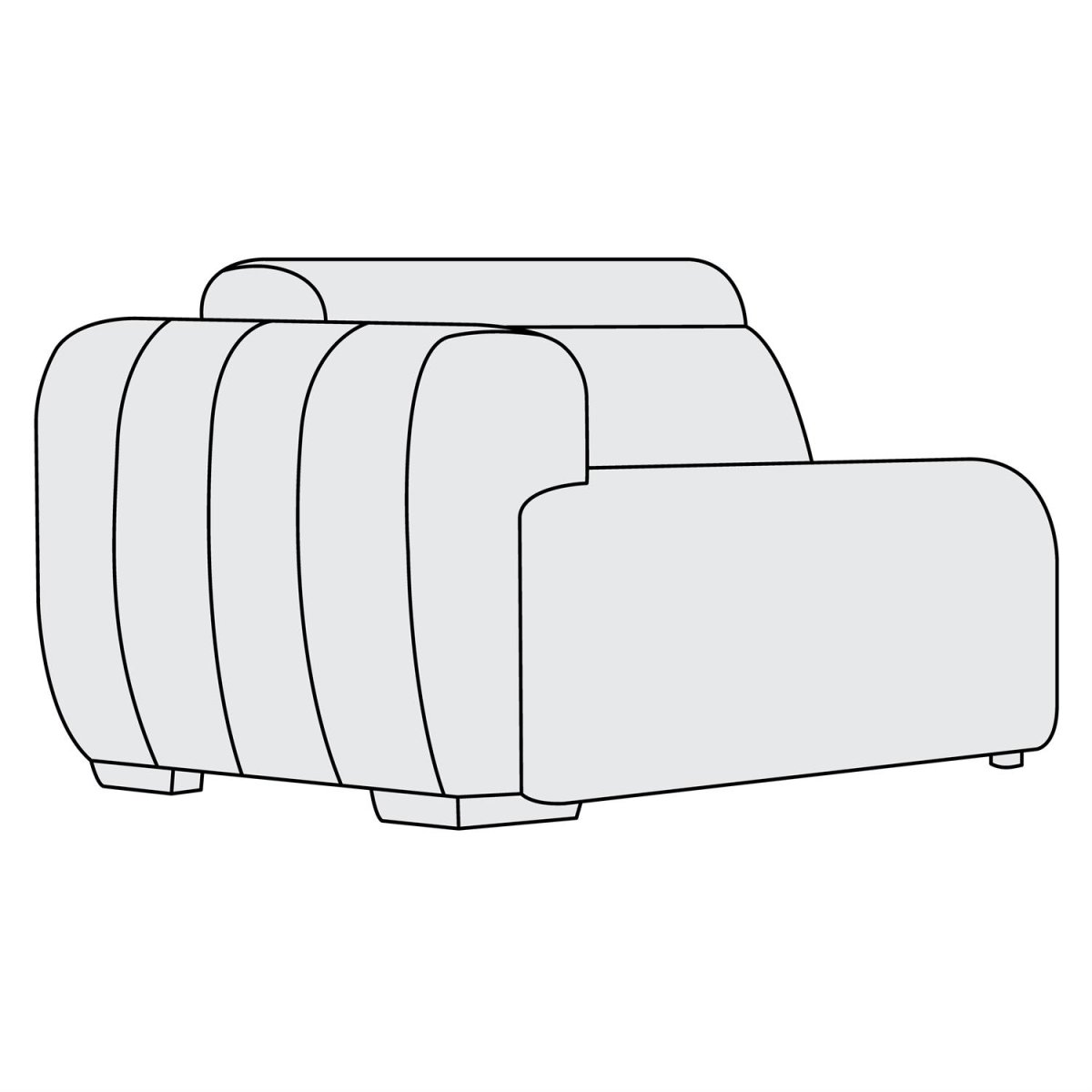 f0c8b46d24261e282c09d393be2405c8 Aldo Fabric Left Arm Power Motion Chair - Image 1