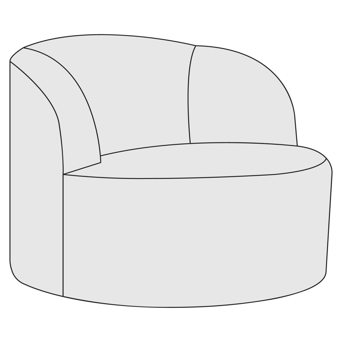 f83fe2f44554d91f1396df2a07dea31f Elle Leather Swivel Chair - Image 1