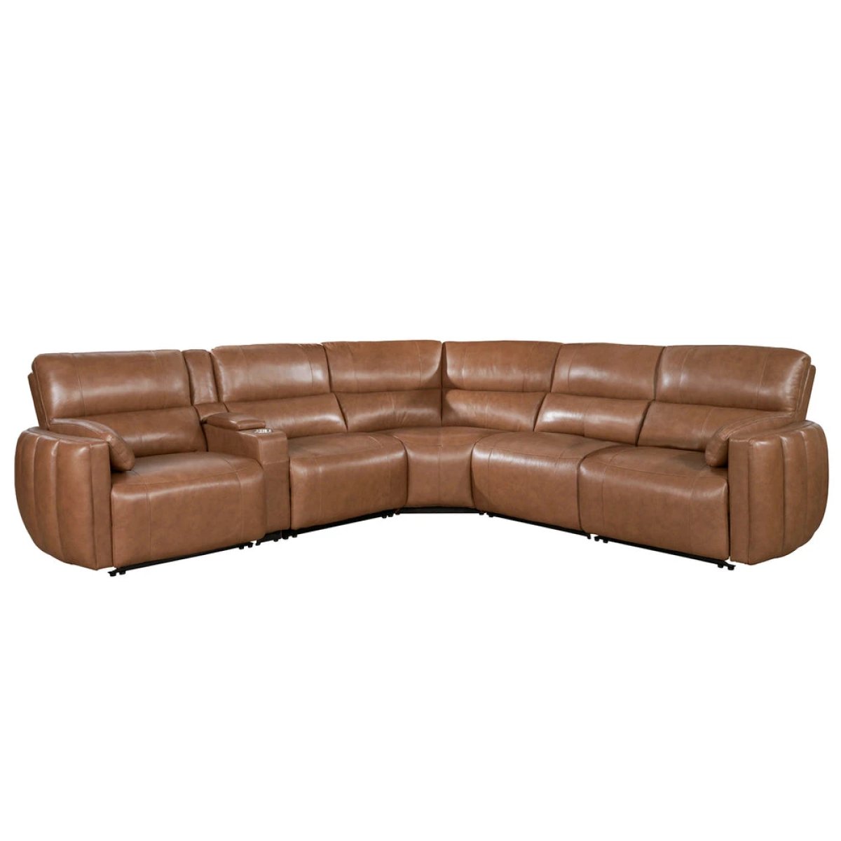 fb7706b57319cced0e6bb64bb3f6fe5d Modesto - Sable 6pc Modular Power Reclining Sectional With Power Adjustable Headrests - Image 1
