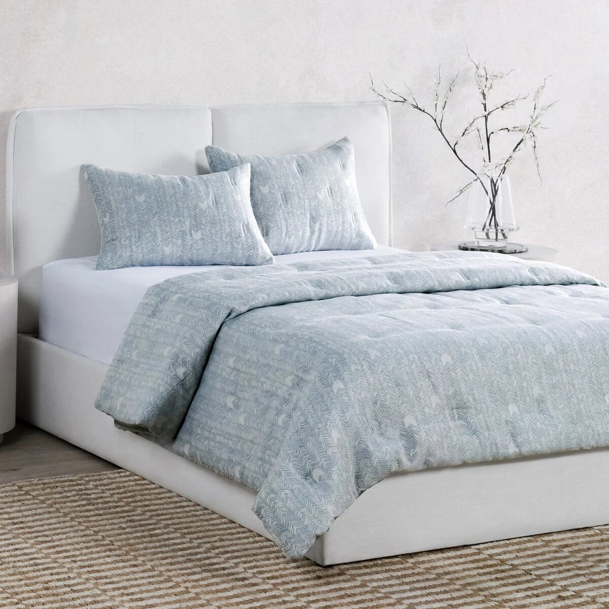 08fce24bb923ed4e80f984513ccdac43 French Herringbone Comforter Collection - Storm - Image 1