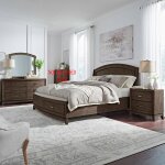 Avalon King Panel Storage Bed, Dresser & Mirror, Night Stand