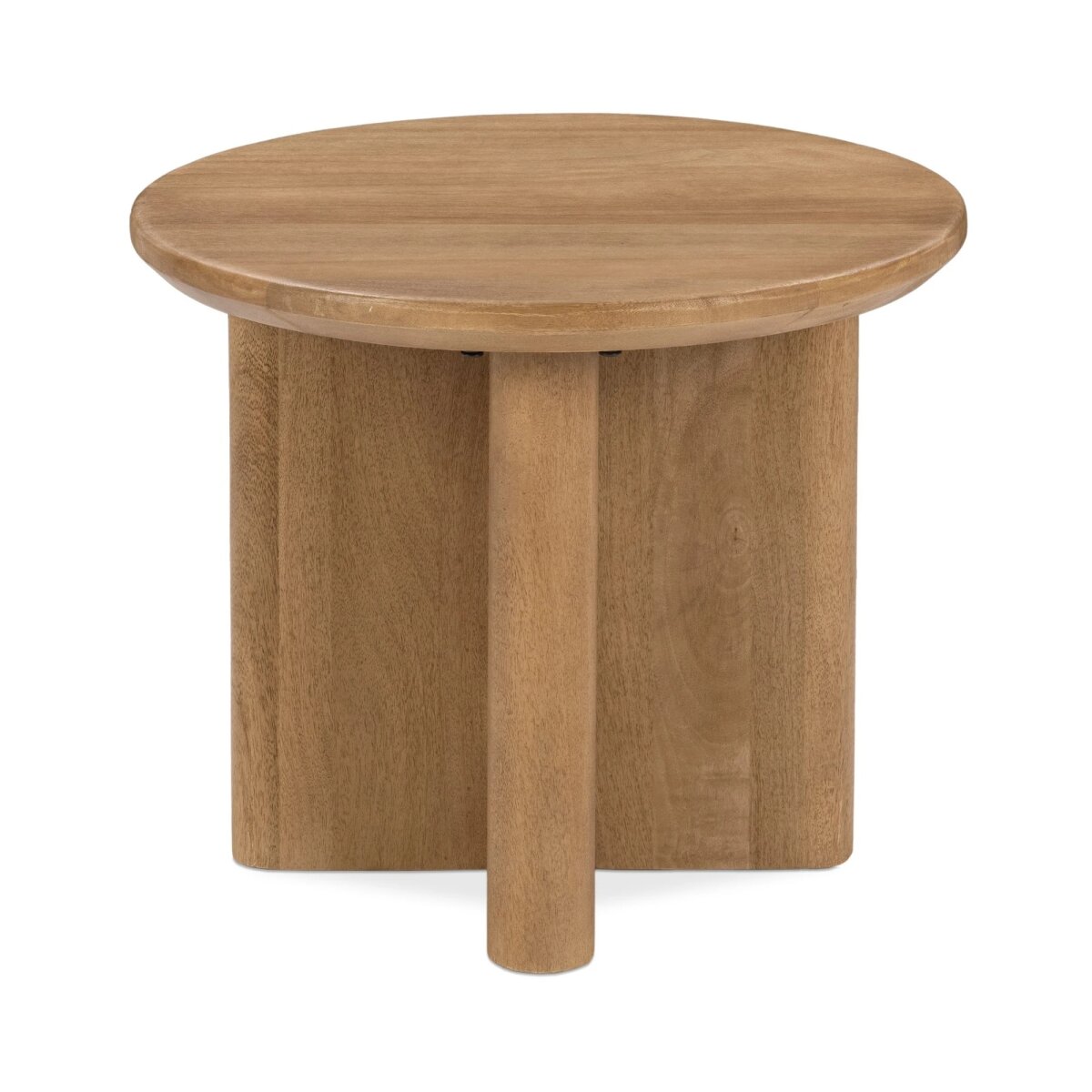 0cd621082cc37c9c7e93e8b5123b46d9 Montengo Round End Table - Natural Maple - Image 1
