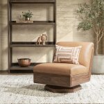 Myla Swivel Accent Chair - Tan - Image 6