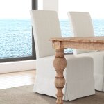 Melrose Upholstered Dining Chair Set Of 2 - Natural - Image 9