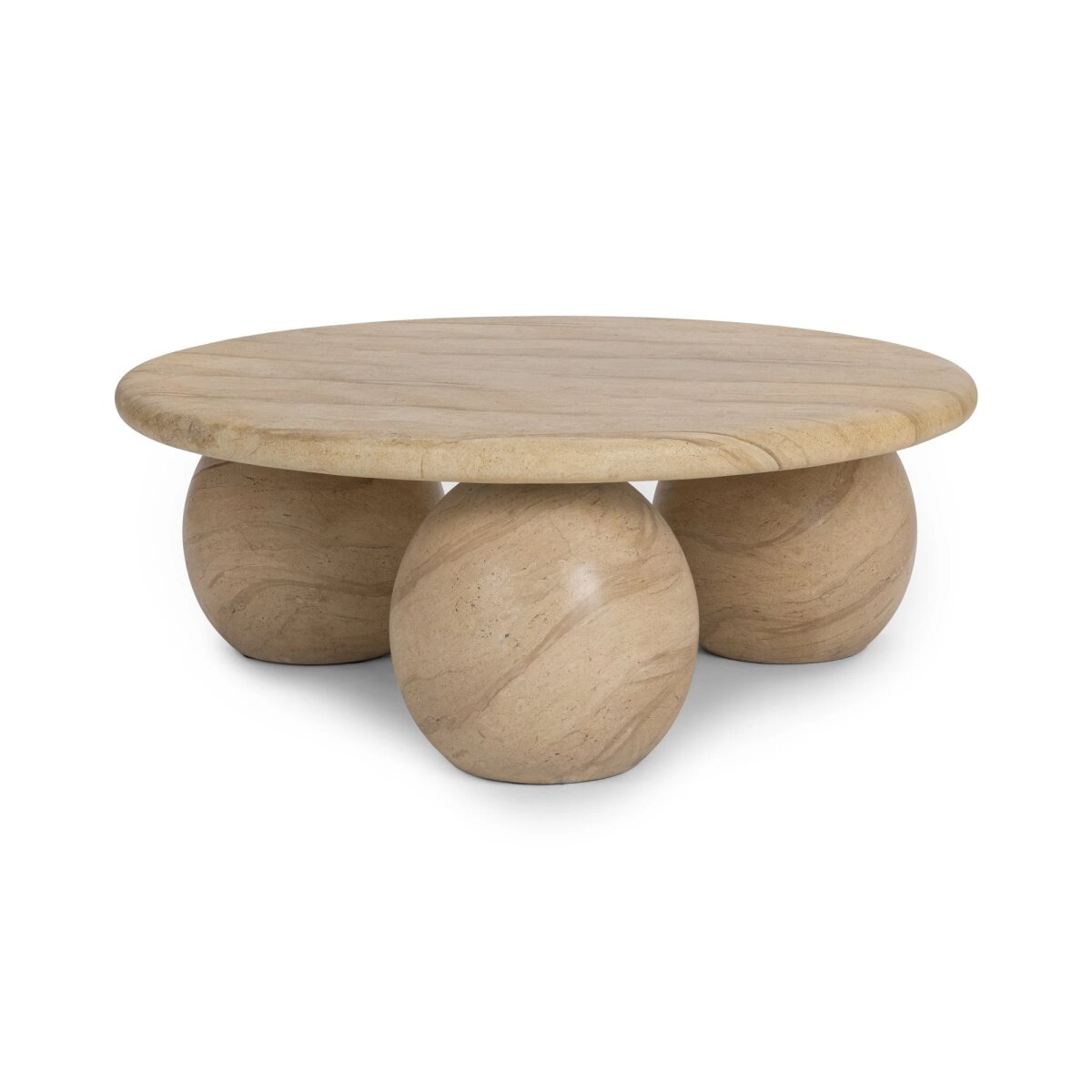 3113a36d1dedb7b22f1ab144c300d4f9 Elaria Outdoor Round Coffee Table - Beige - Image 1