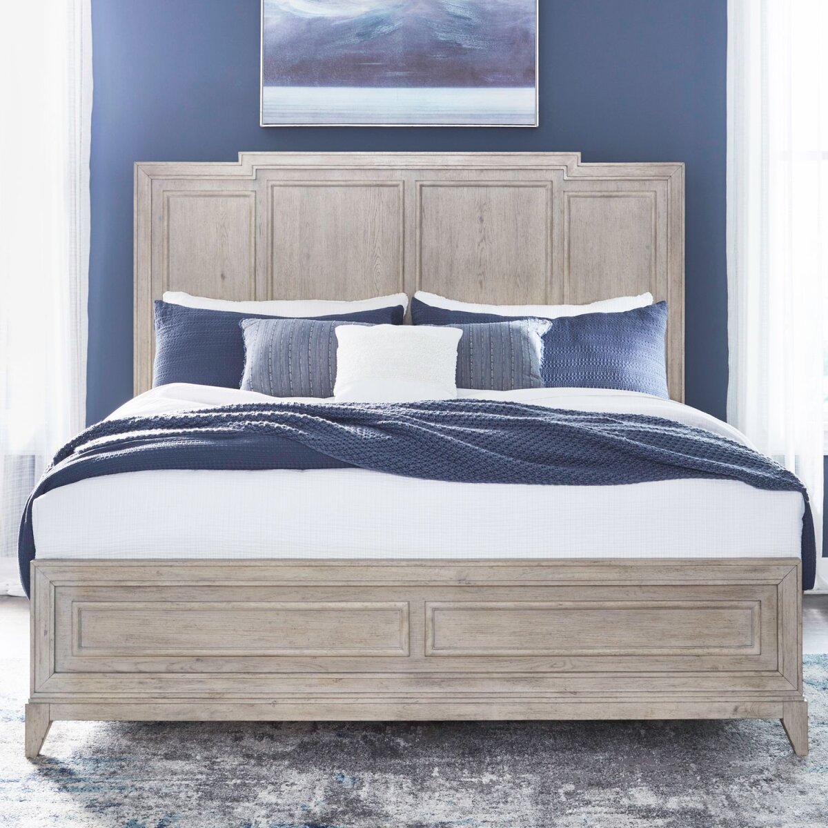 3891410be9e2e1637dbbd00975f5cdc9 King Panel Bed - Image 1