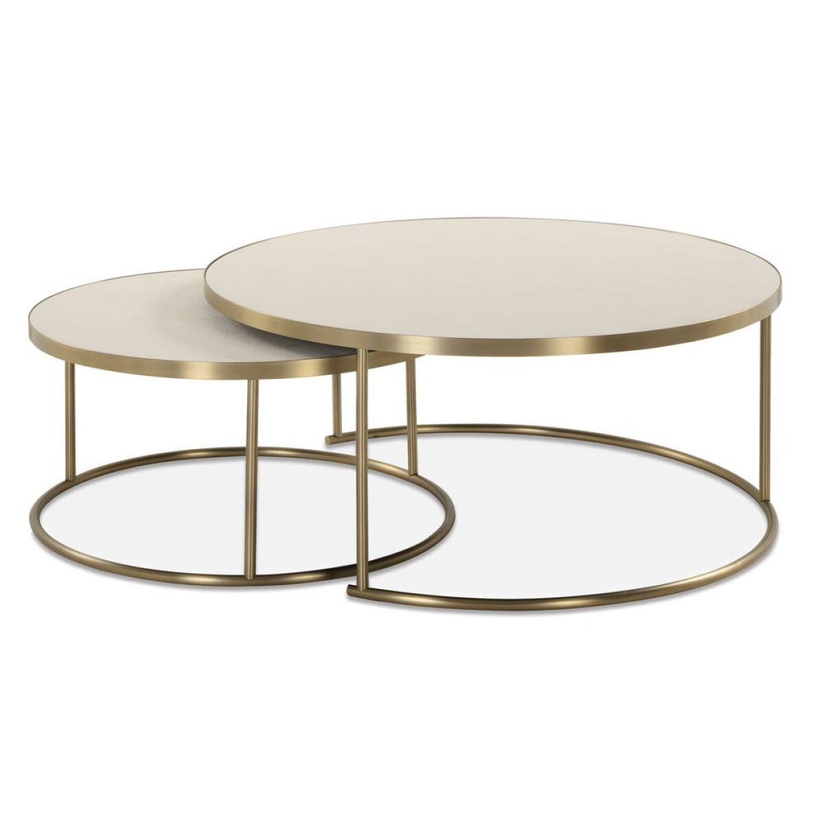 3c374230648968a2066c63886377fb1d Aragon Nesting Coffee Tables, S/2, White - Image 1