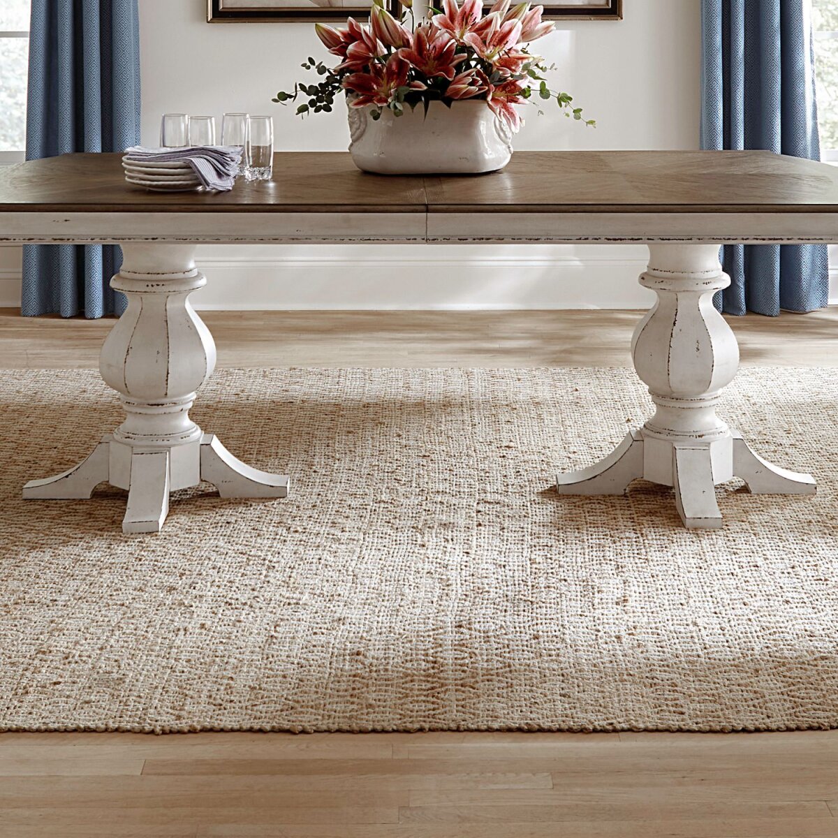 3cc9ef0513b63de49a9ba7ffd9ec653f Double Pedestal Table Base - Image 1