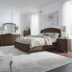 Avalon Queen Panel Storage Bed, Dresser & Mirror, Chest, Night Stand