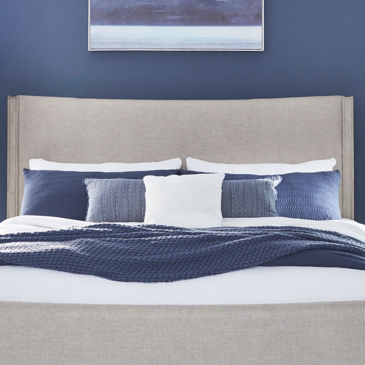 412af07a18d84f0649032e66f0a08959 King Uph Panel Headboard - Image 1