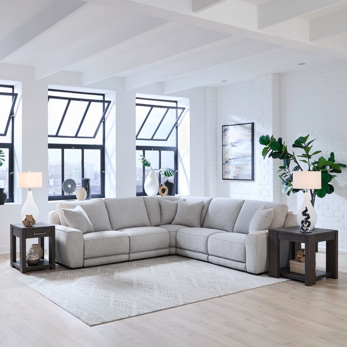 4d89ec0de8117b78ab50c082c38f1561 5 Piece Sectional - Image 1