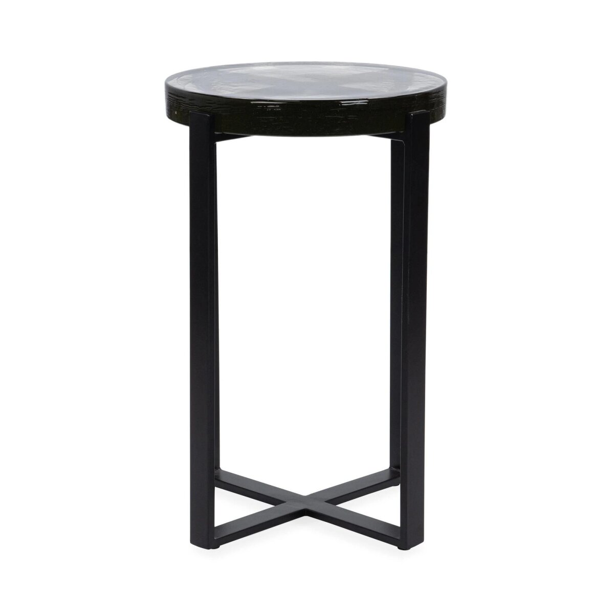 4dae3ede301554d4a50ae55f58c6e529 Gallie Round Accent Table - Black - Image 1