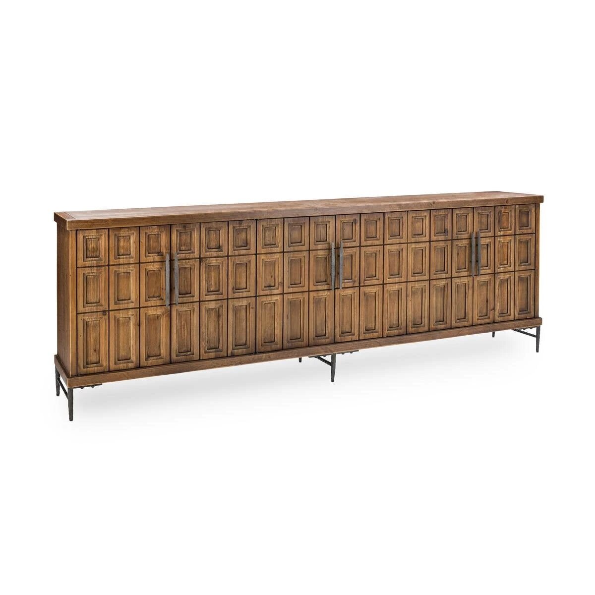 513db84f779e8f757a1d92a986d568d2 Willmark Solid Wood 6dr Cabinet - Mission Brown - Image 1