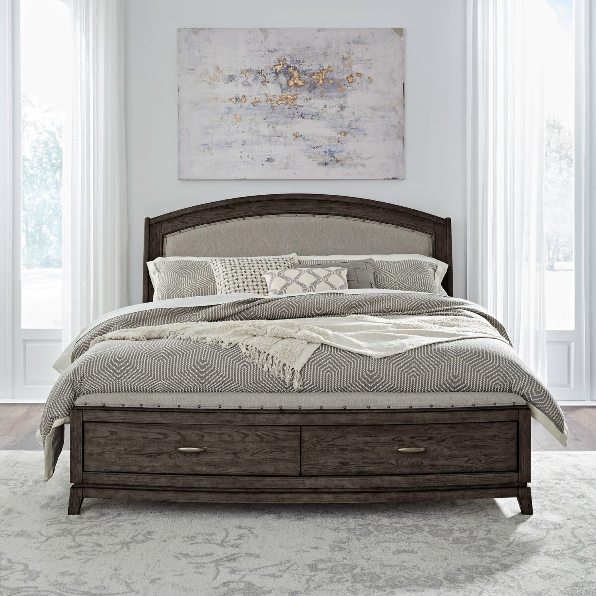 51fe46f2743e78e80bcb3598df1b00c7 Avalon Queen Uph Storage Bed - Image 1