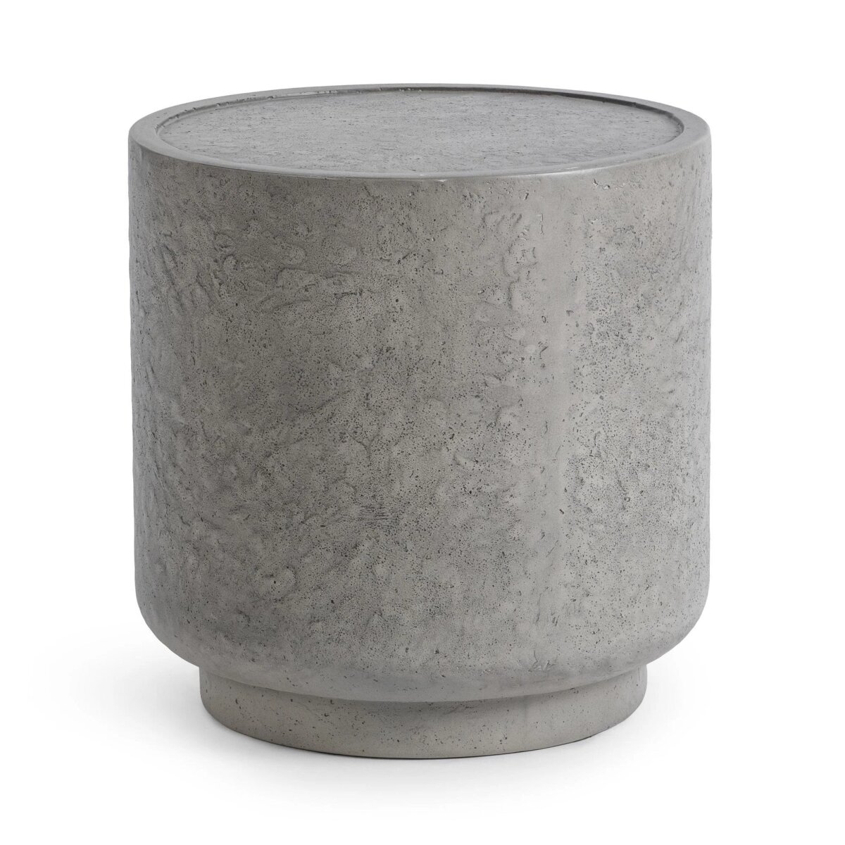 729024ca5f40c232fb1067fe2b5d9c56 Sania Outdoor Round Accent Table - Dark Grey - Image 1
