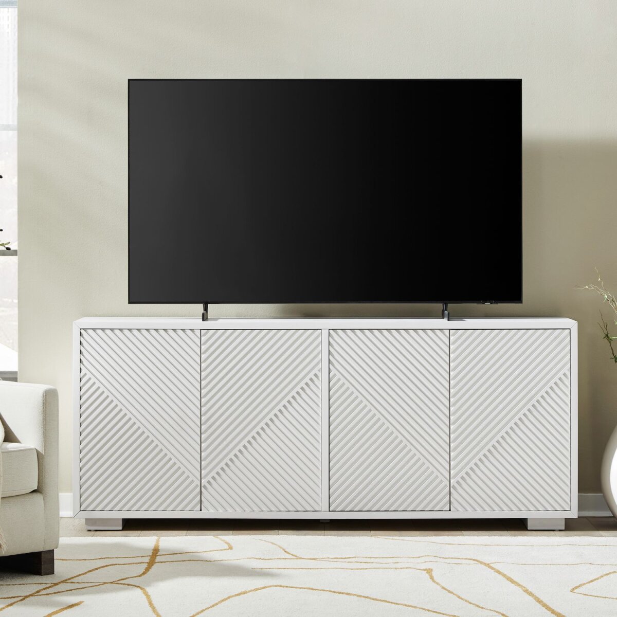 771d879fe7fc43bcfa5465ea19f80f6a 82 Inch TV Console - Image 1