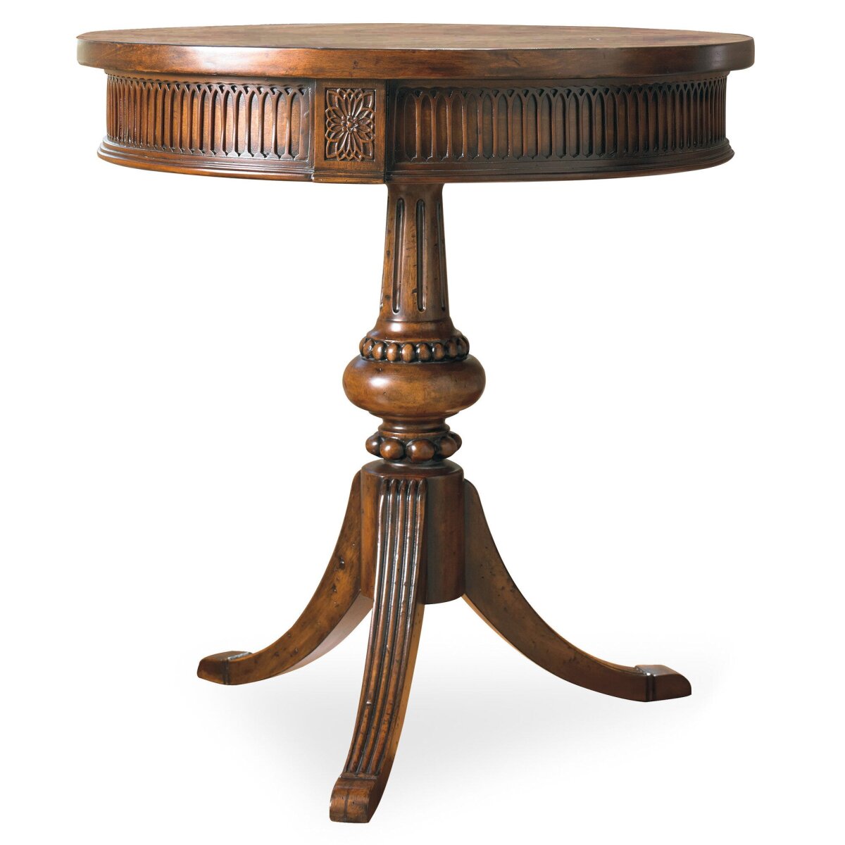 77bc0f0e08244251167e2a3d34427c42 Round Pedestal Accent Table - Image 1