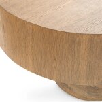Runa Oak Veneer 42" Coffee Table - Khaki Mist - Image 5