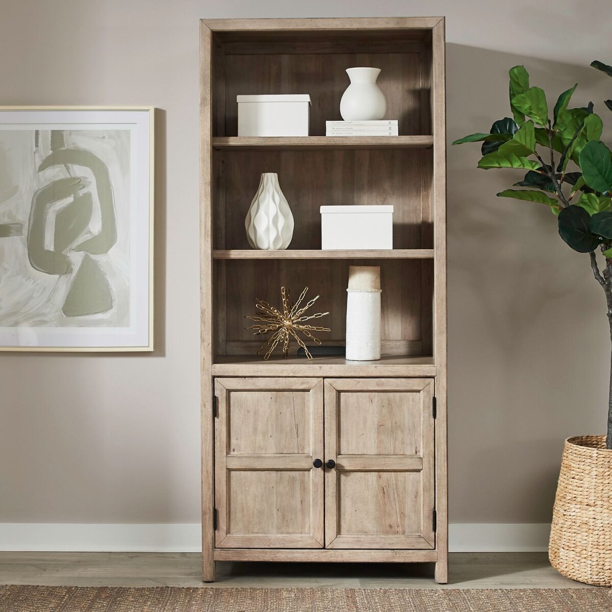 8616fd18a666442ffaa6cbfeea485a17 Proximity Place Bunching Bookcase - Image 1