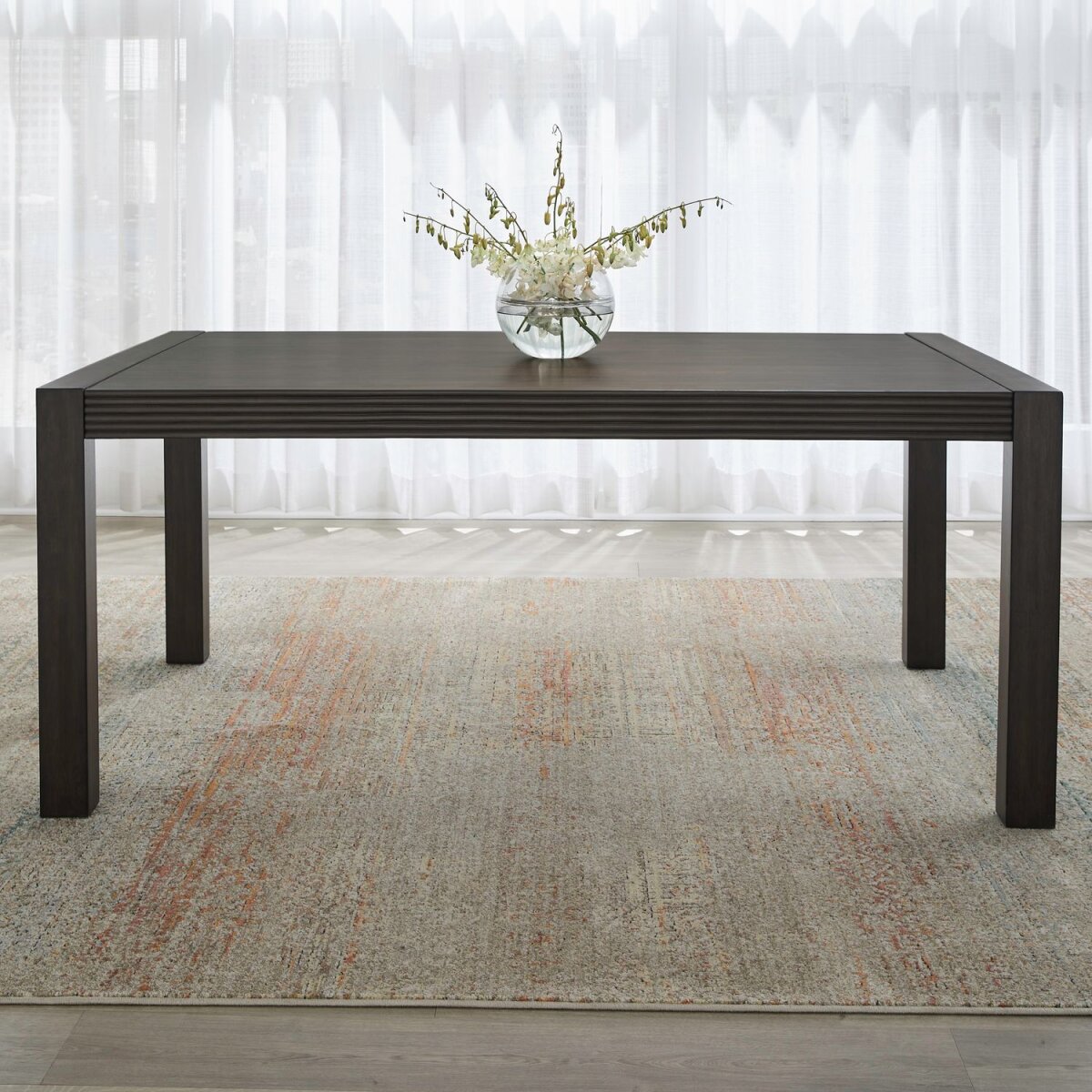 89fef6784aa2baaf2b5758e650738ca1 Modern Edge Rectangular Leg Table - Image 1