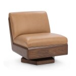Myla Swivel Accent Chair - Tan