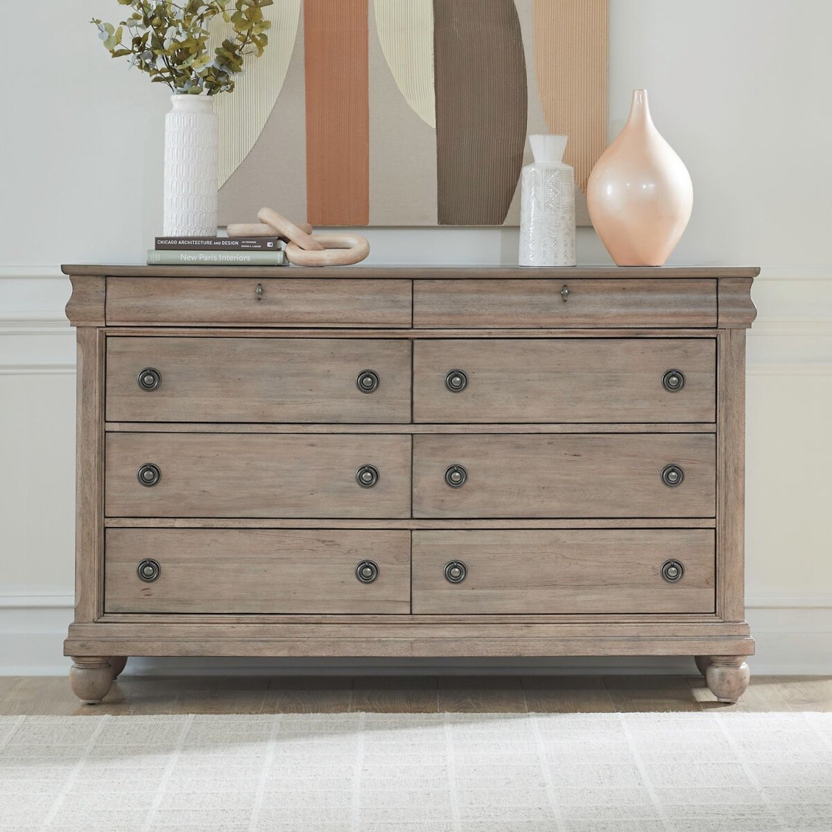 99f908d1d3e3177051f870d4a07e1b61 Rustic Traditions 8 Drawer Dresser - Image 1