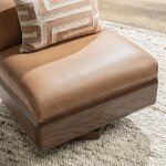 Myla Swivel Accent Chair - Tan - Image 8