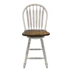 Carolina Crossing Windsor Swivel Counter Chair - White - Image 3