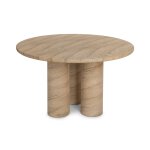Niva 47" Outdoor Round Dining Table - Beige - Image 4