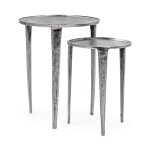 Elinor Nesting Accent Tables Set Of 2 - Nickle