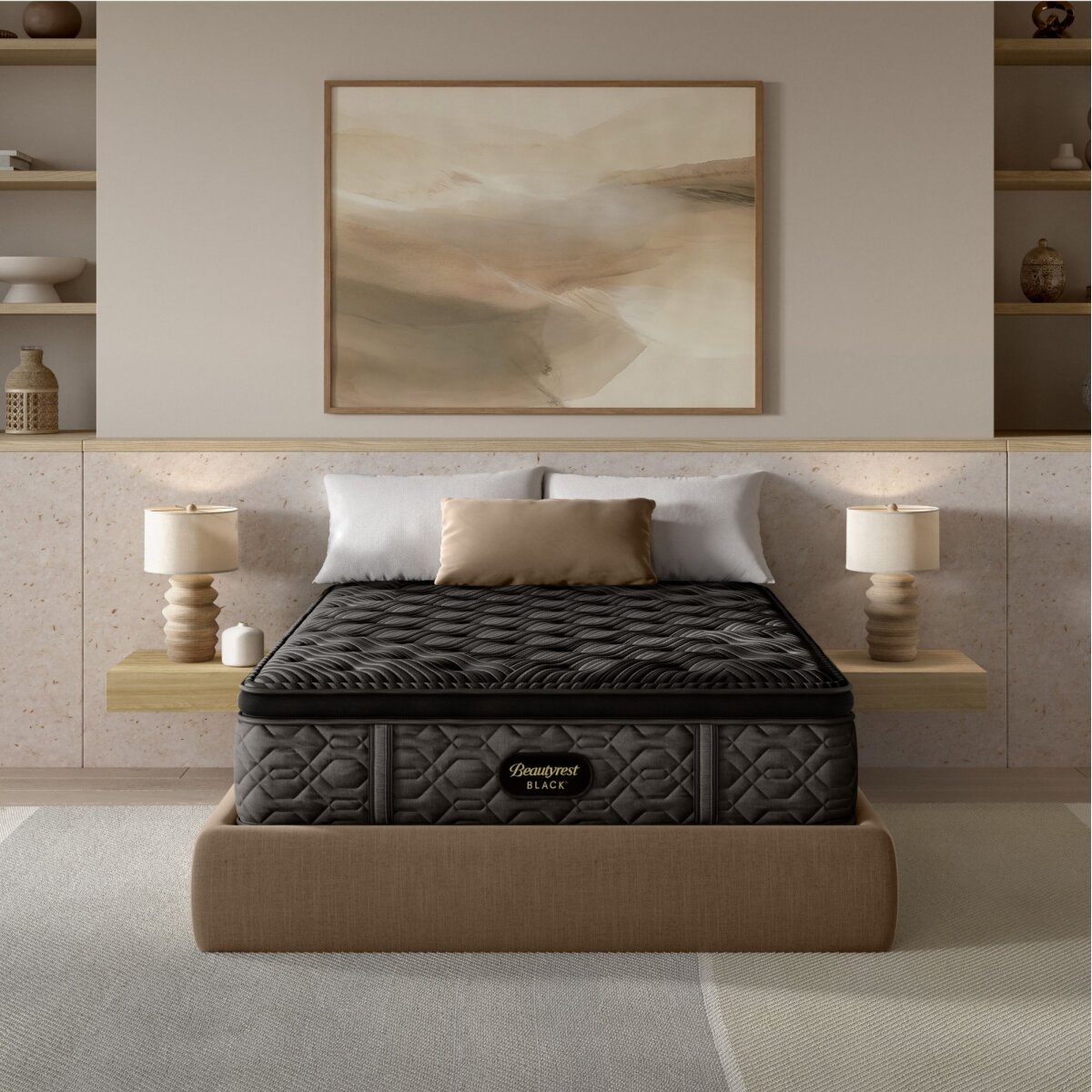 c6fa8b0daa79705cdd67fedf8557fd52 Beautyrest Black - Series One Plush Pillow Top - Image 1