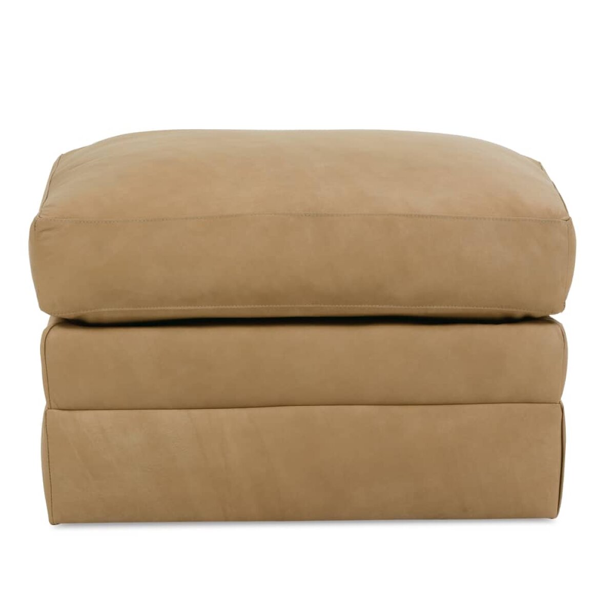 cb0f407aa158380e108f529dc6b8b9b6 Madeline Leather Ottoman - Image 1