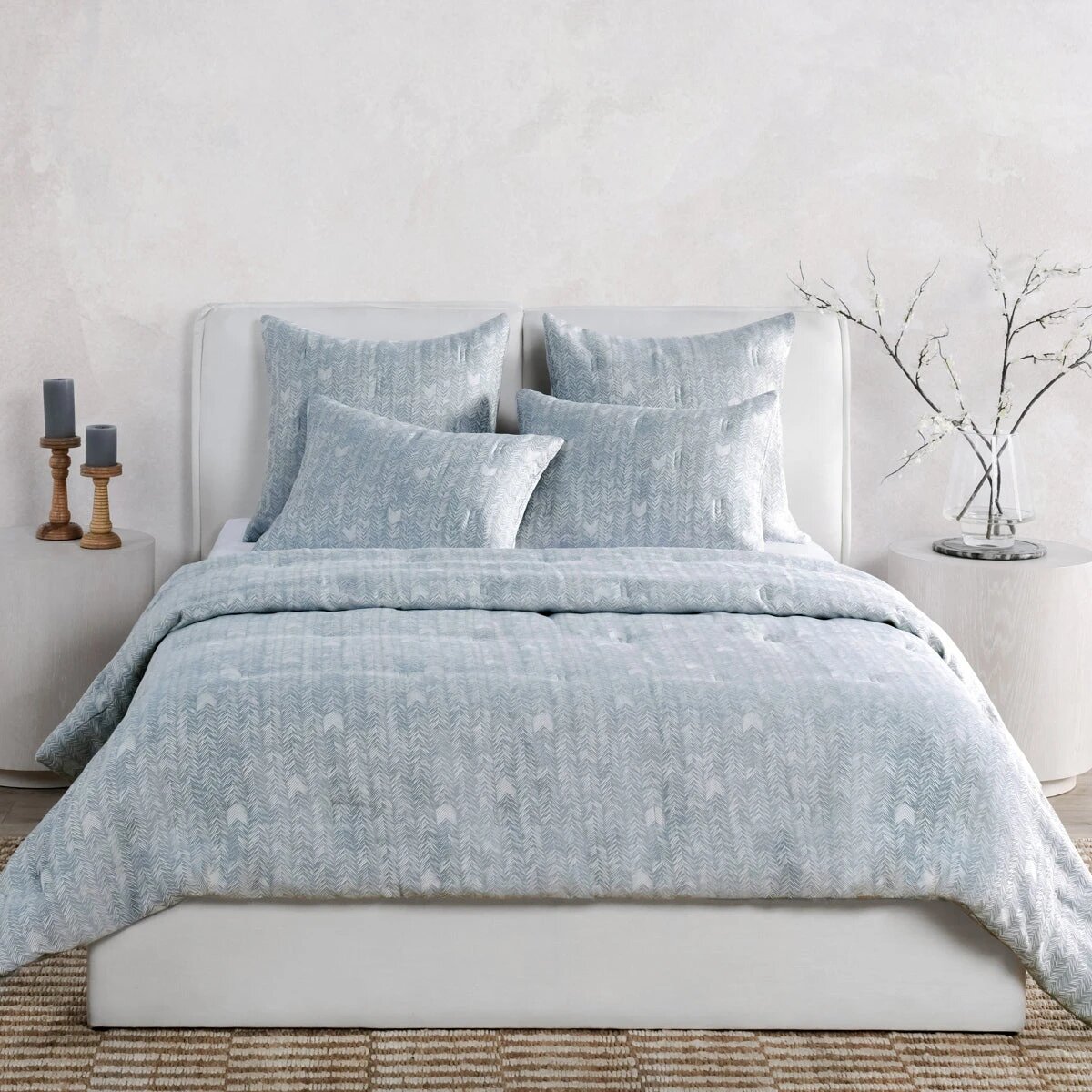 cc5df68d2ebe4685e19dc607bc3fae01 French Herringbone Comforter Collection - Storm - Image 1