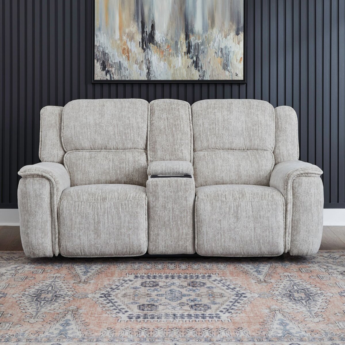 cc7ea6152cb63265920250196b4b7f7e Loveseat w/ Console P3 & ZG - Image 1