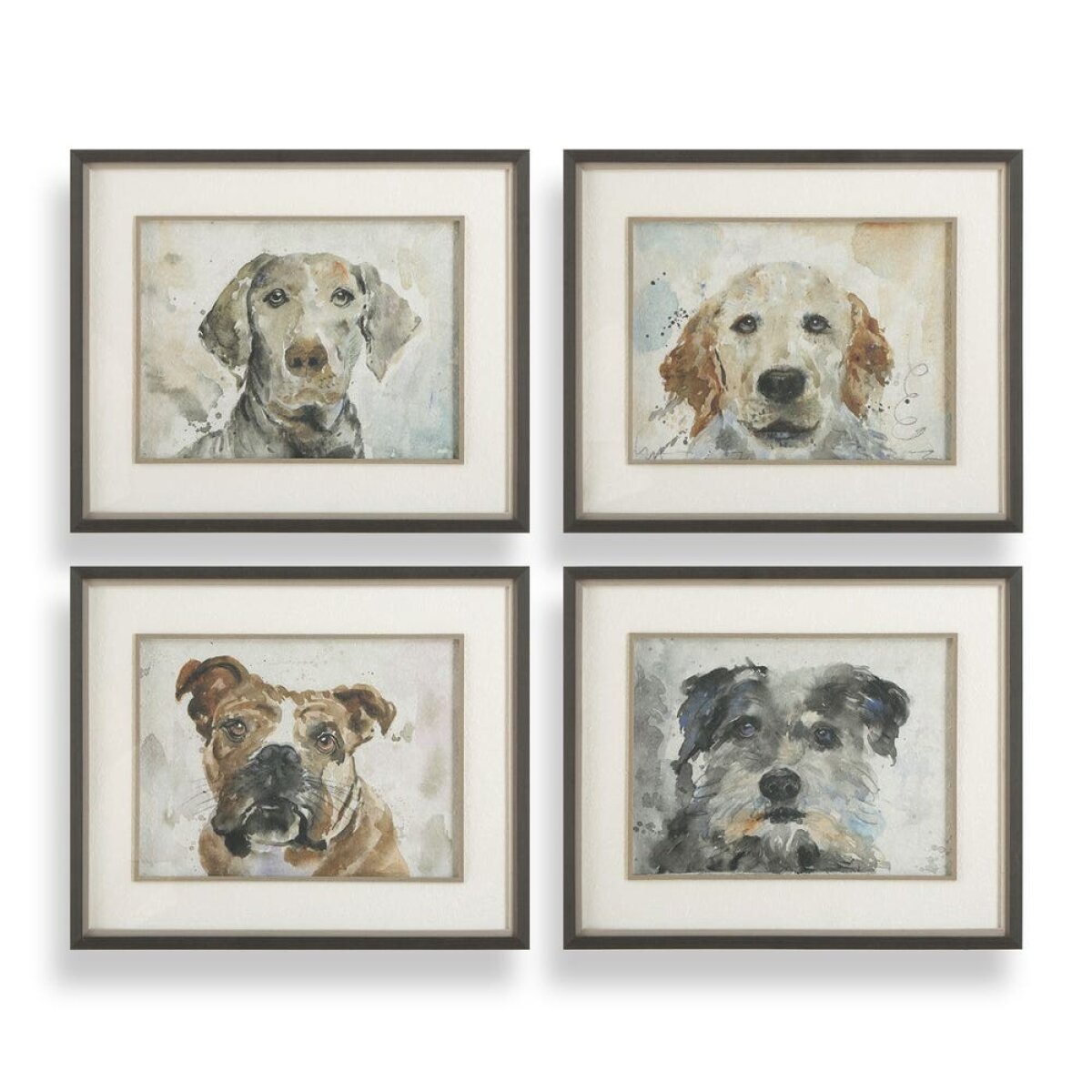 cf1109468aa1c4e58a6bfd6f7cf01989 Dog Days Framed Prints, S/4 - Image 1