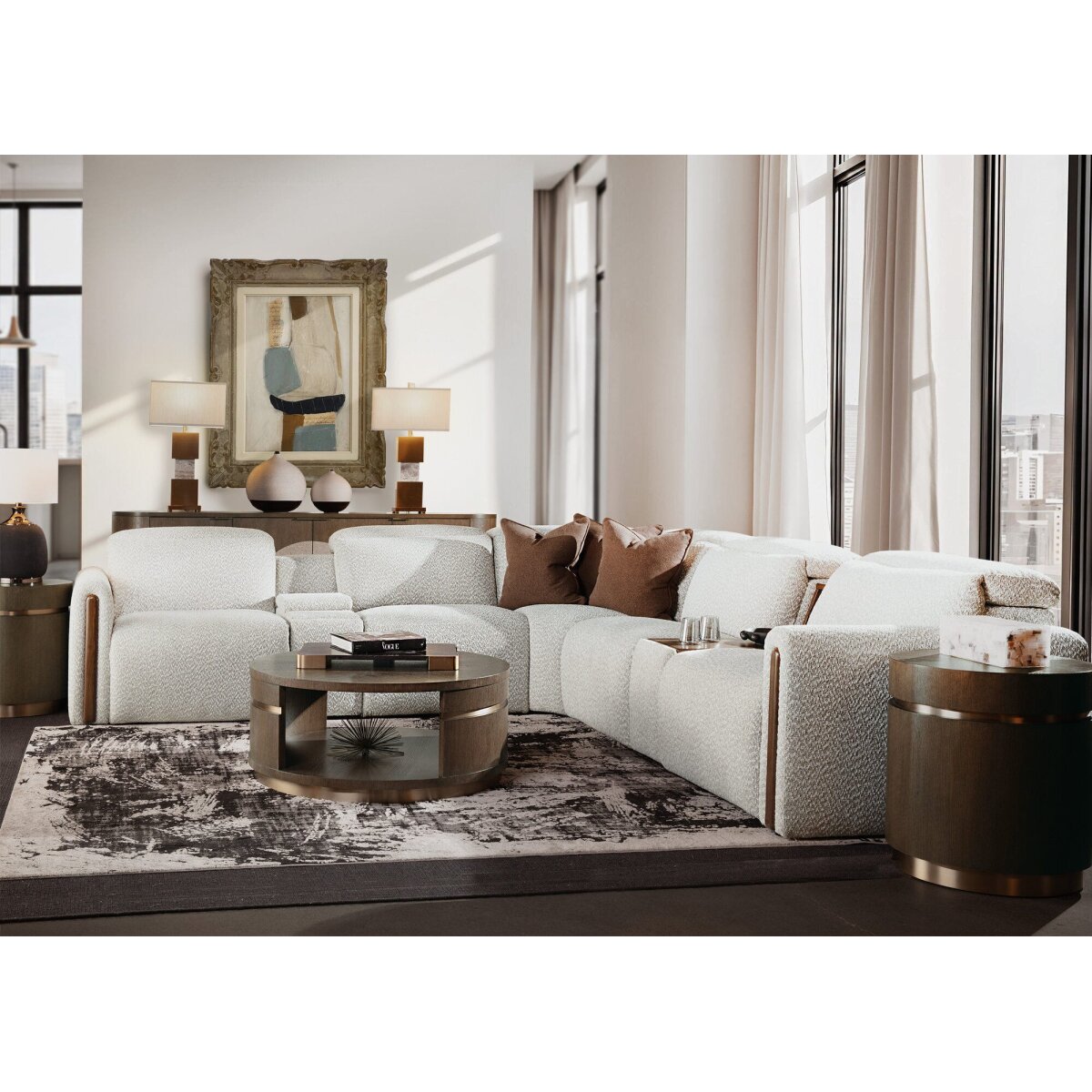 dd2faa353a510712e9ea08034e46cec8 Commerce and Market Roll With It Round Cocktail Table - Image 1