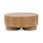 Runa Oak Veneer 42" Coffee Table - Khaki Mist