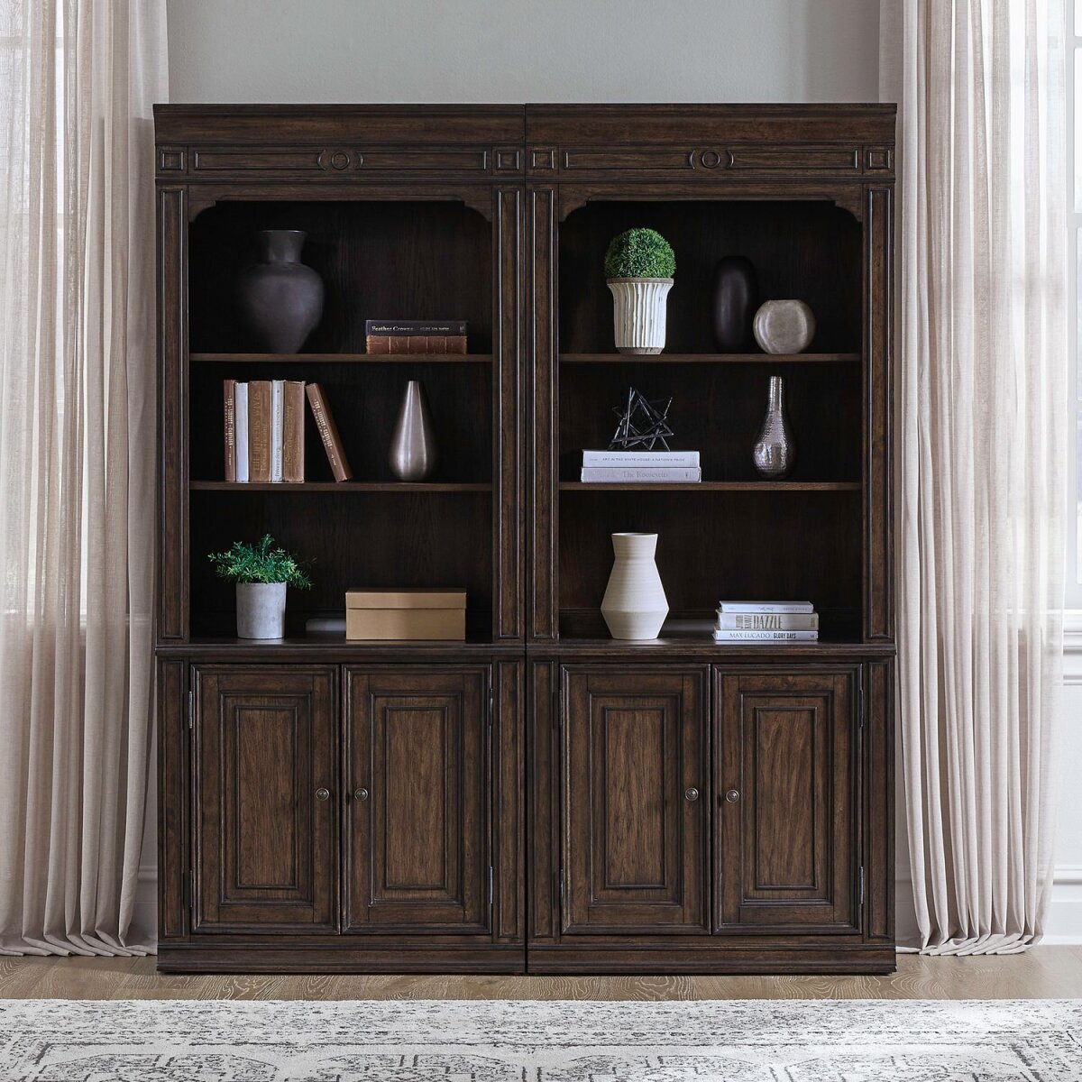 e7dbb1807e347422ebf2fd48f1b1bce0 Provence Park 2 Piece Bunching Bookcase - Image 1
