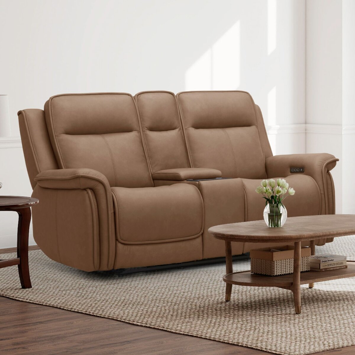 ec48830c10078ef1ee869ad85b7f2481 Loveseat w/ Console P3 & ZG - Image 1